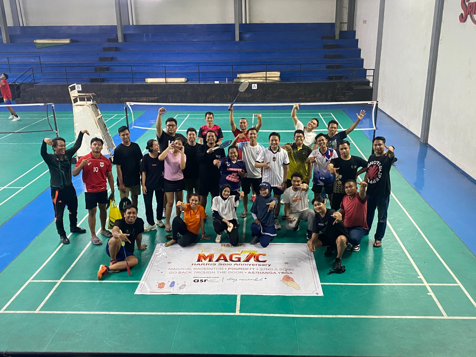 Momen Keakraban dan Sportivitas, HARRIS Hotel Solo Rayakan Ulang Tahun ke-7 Lewat MAG7CAL BADMINTON